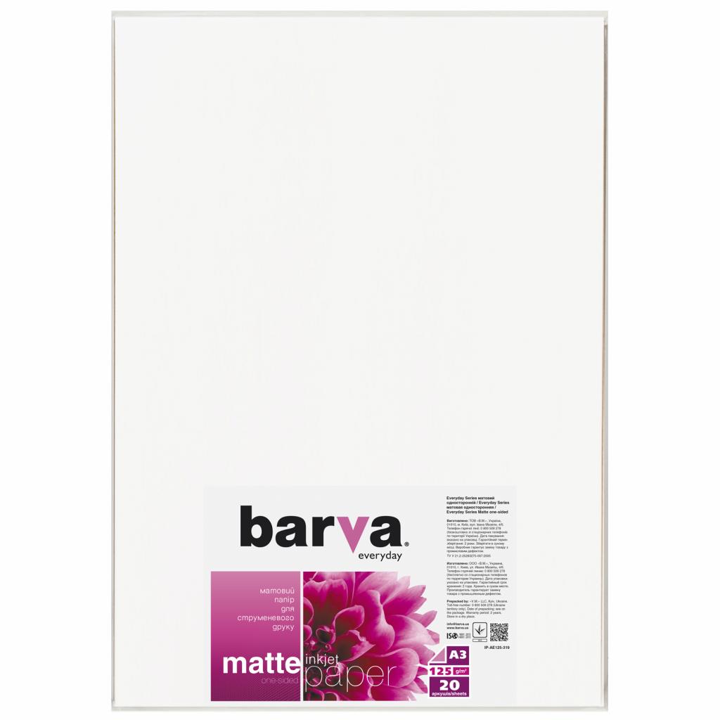 

Бумага BARVA A3 Everyday Matte 125г, 20л (IP-AE125-319)