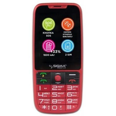 

Мобильный телефон Sigma Comfort 50 Elegance 3 (1600 mAh) Red