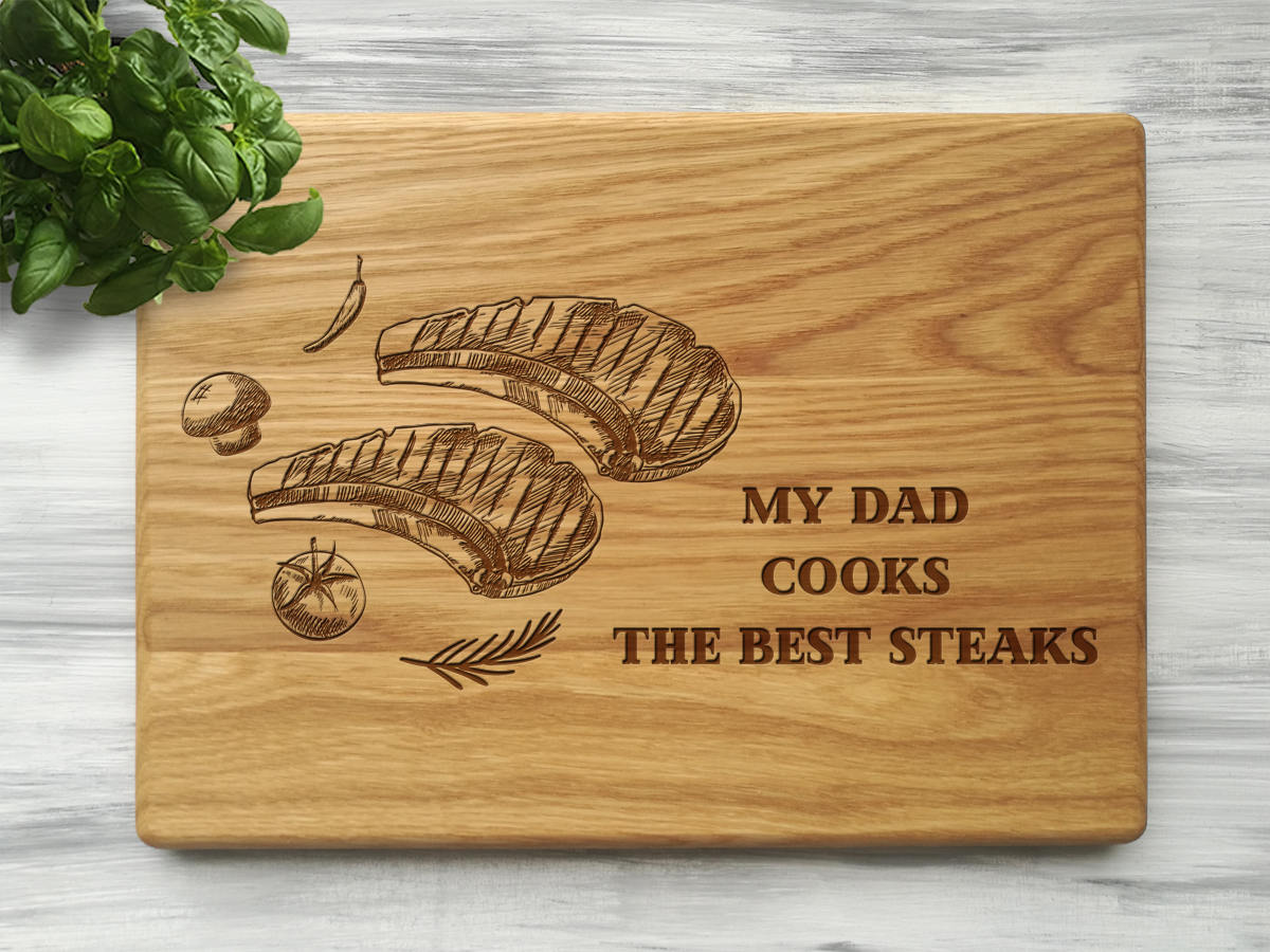 

Разделочная доска "Best steaks" 30х45 см, дуб, WOODPRESENT