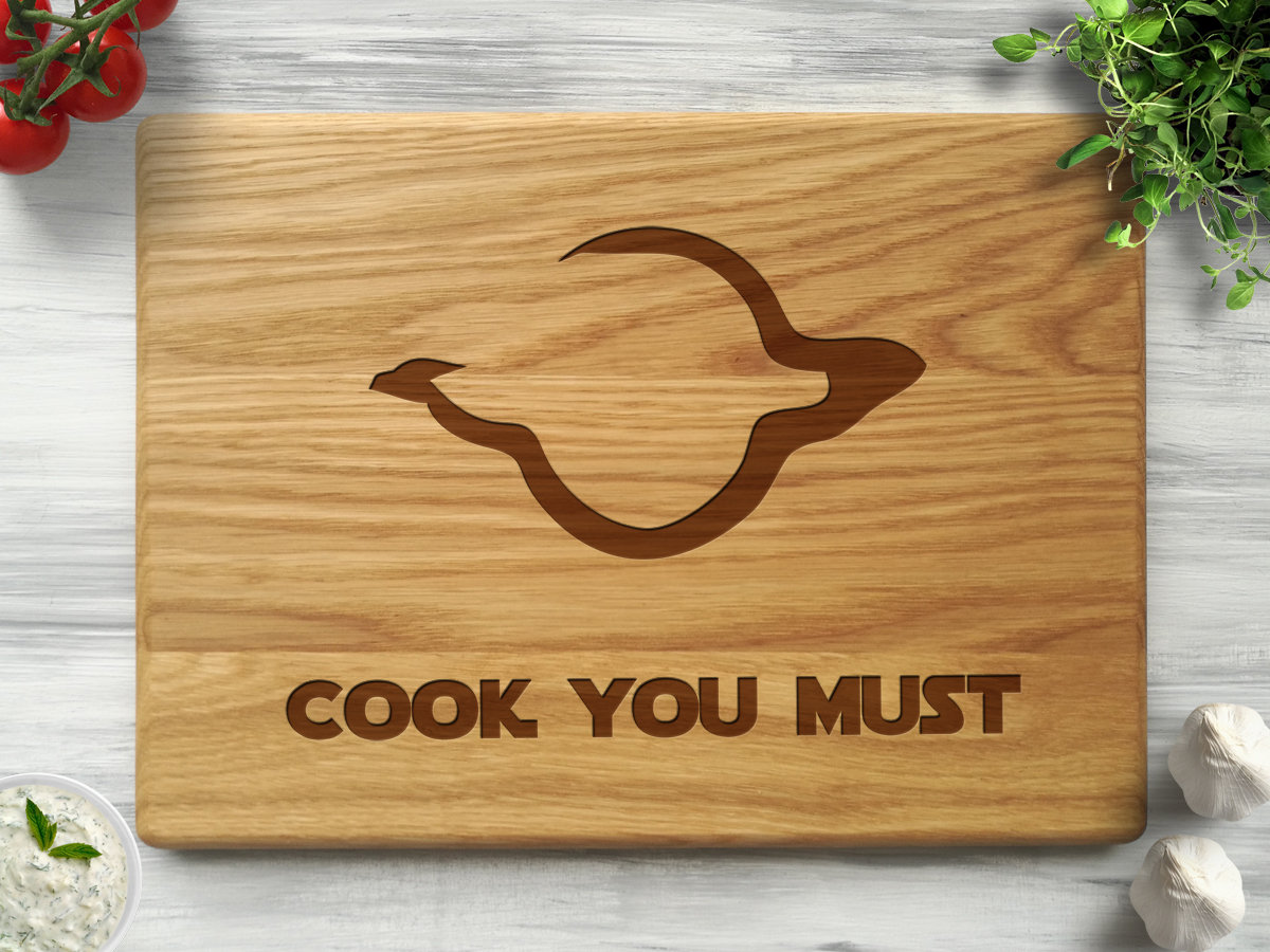 

Кухонная дубовая доска "Cook you must II" 30х45 см, WOODPRESENT
