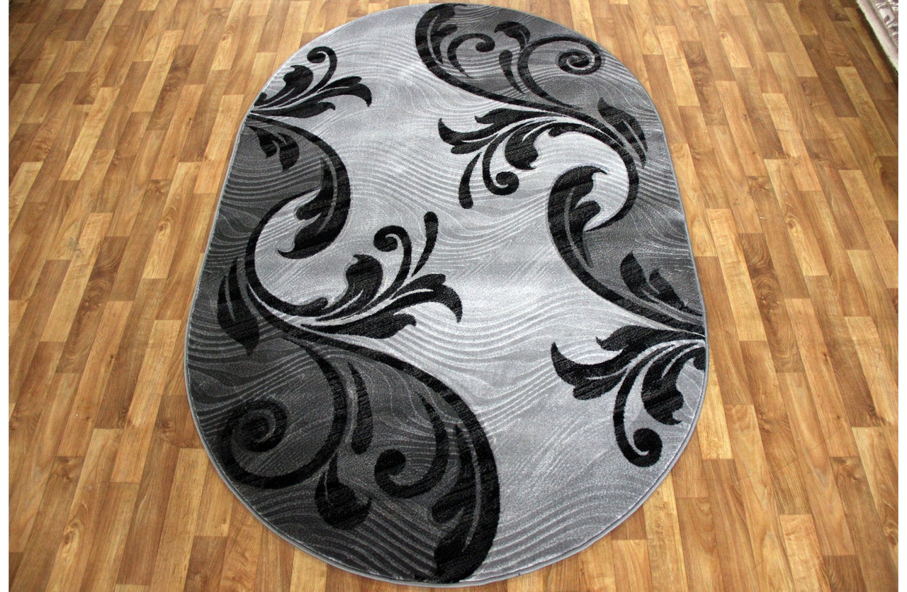 

Ковер стриженный Greencarpet MERAL 5027 GREY 1,50x4,00 Овал