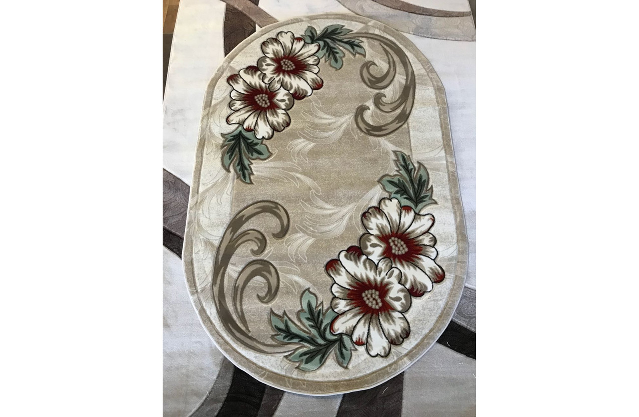 

Ковер стриженный Greencarpet MERAL 131 C.BEIGE 2,50x4,00 Овал
