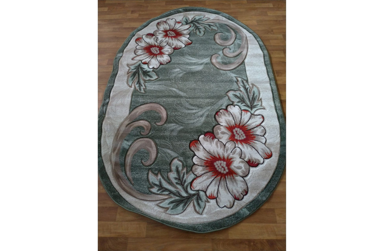 

Ковер стриженный Greencarpet MERAL 131 GREEN 0,80x1,50 Овал