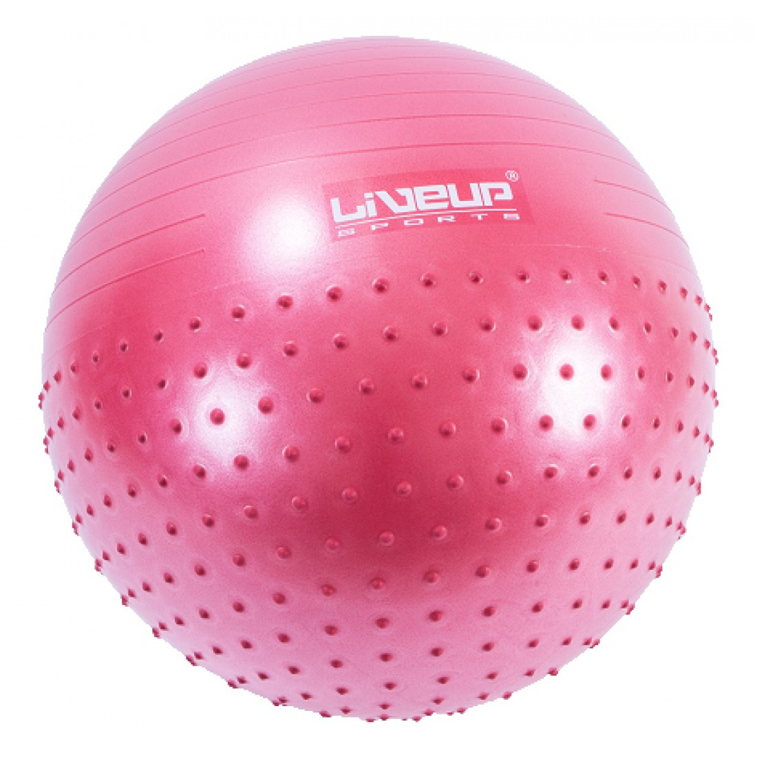 

Фитбол массажный с насосом LiveUp HALF MASSAGE BALL 65см (LS3569)
