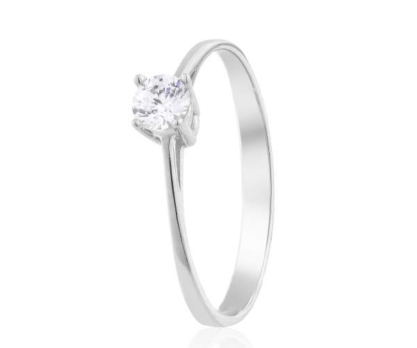 

Кольцо с камнем SWAROVSKI Zirconia "Ночное небо", белое золото, КД4172/1SW, 16 размер