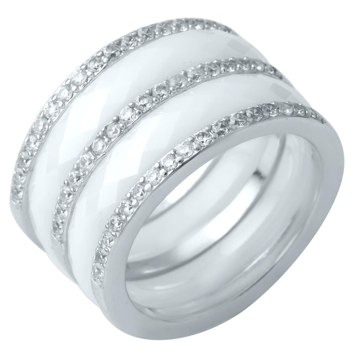 

Серебряное кольцо SilverAlex с керамикой 16.5 размер