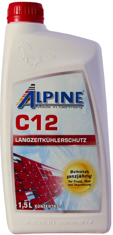 Акция на Антифриз Alpine C12 Langzeit-Kuchlerfostschuts концентрат Красный 1.5 л (4003774027576) от Rozetka UA