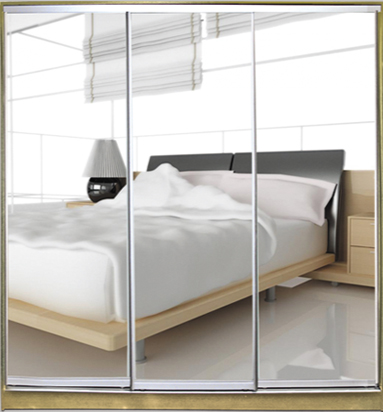 

Шкаф купе Luxe Studio Стандарт-1 Зеркало 2100x2200x450 трехдверный