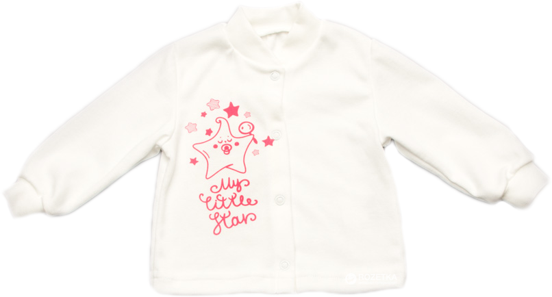 

Распашонка Модный карапуз My little star 301-00028 74 см Красная с молочным