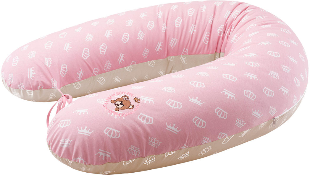 

Подушка для кормления IDEIA Корона 30х170 см Розово-бежевая