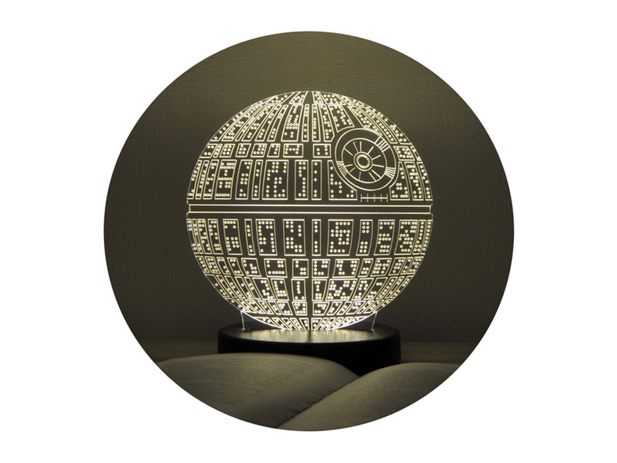 

3D светильник ночник "Звезда Смерти" WOODPRESENT light wood