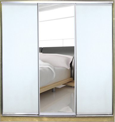 

Шкаф купе Luxe Studio Стандарт-1 Зеркало с Пескоструем-10 2100x2300x450 трехдверный