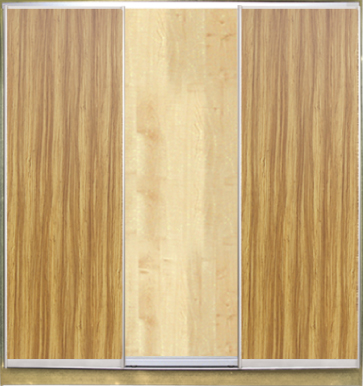

Шкаф купе Luxe Studio Стандарт-1 ДСП-1 2200x2300x450 трехдверный