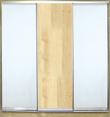 

Шкаф купе Luxe Studio Стандарт-1 ДСП/Зеркало с Пескоструем-7 2300x2400x450 трехдверный