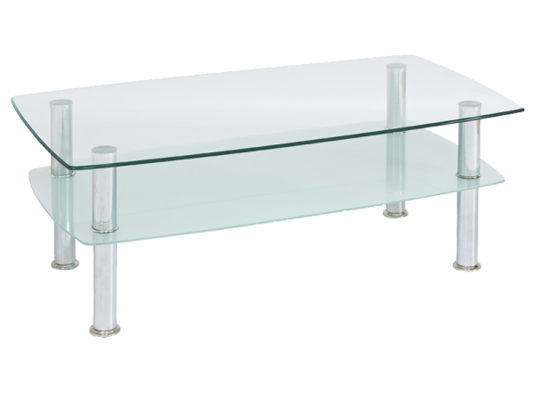 

Журнальный столик Signal Panda 110x60x42 см Прозрачный