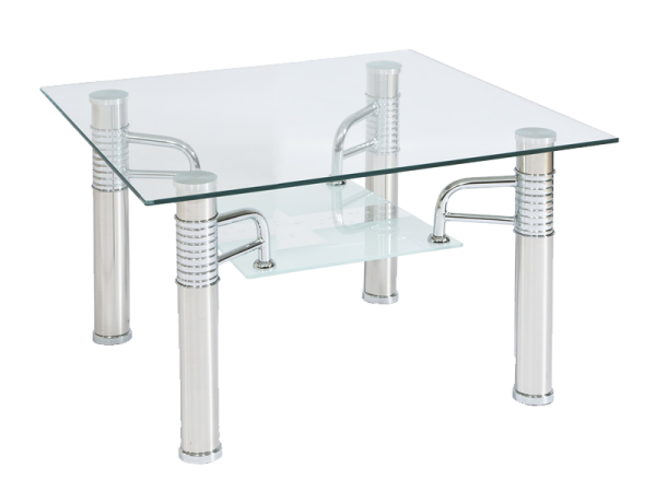 

Журнальный столик Signal Reni D 60x60x55 см Прозрачный