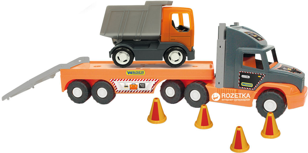 

Эвакуатор Wader Super Tech Truck с грузовиком (36710)