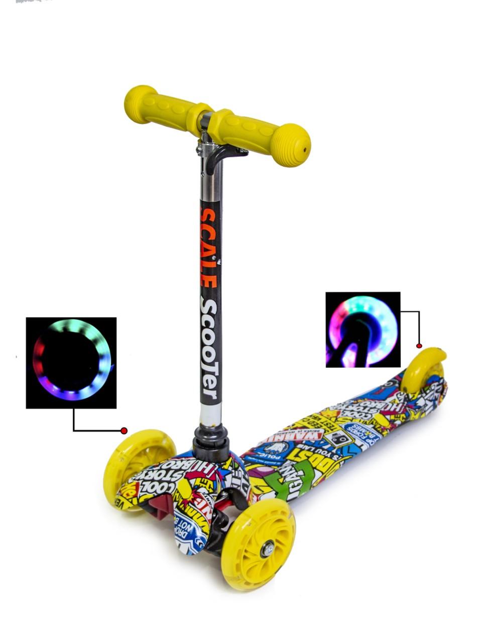 

Детский трехколесный самокат Best Scooter Micro "Hot Wheels" (3 колесный) все колеса светятся 1329703230