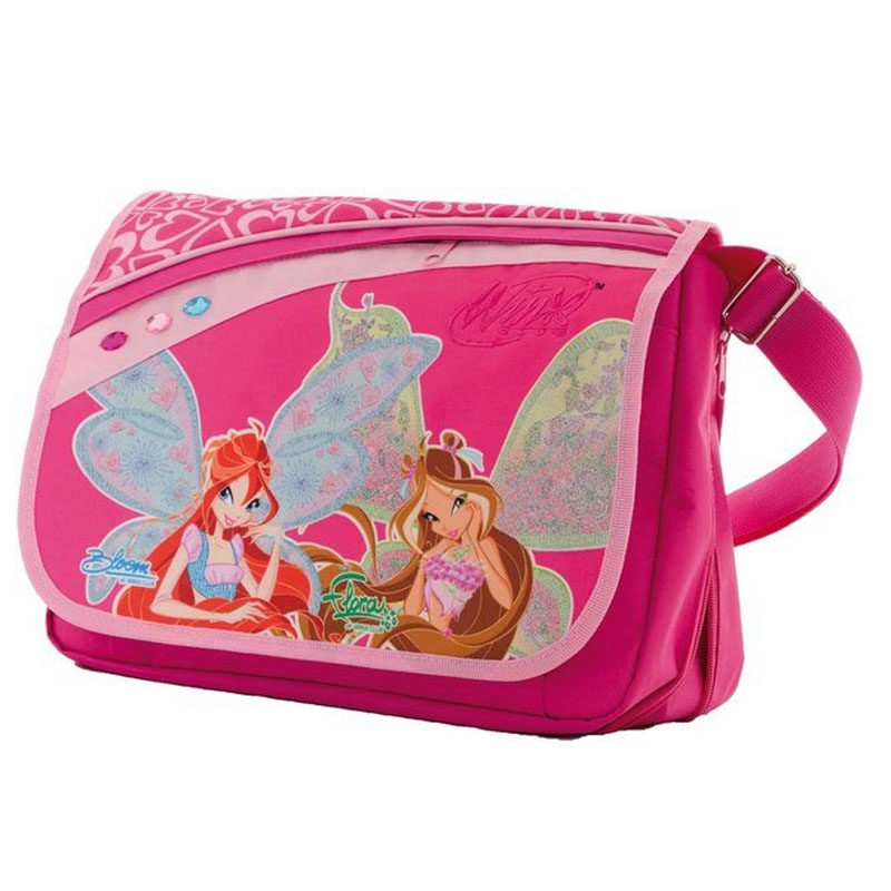 

Сумка "1Вересня" /551542/ "Вінкс" рожева, 32,5*25*12см,(1/10)