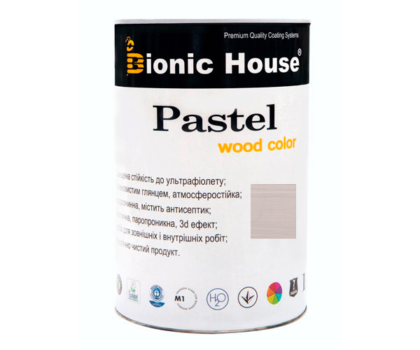 

Краска для дерева PASTEL Wood Color Bionic-House 0,8л Грей Р217