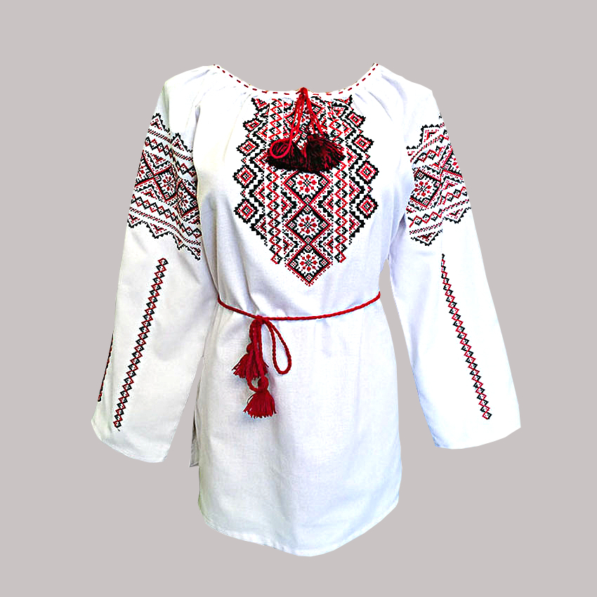 

Рубашка Украинская вышиванка 580 цвет белый размер, Рубашка Украинская вышиванка 580 цвет белый размер L