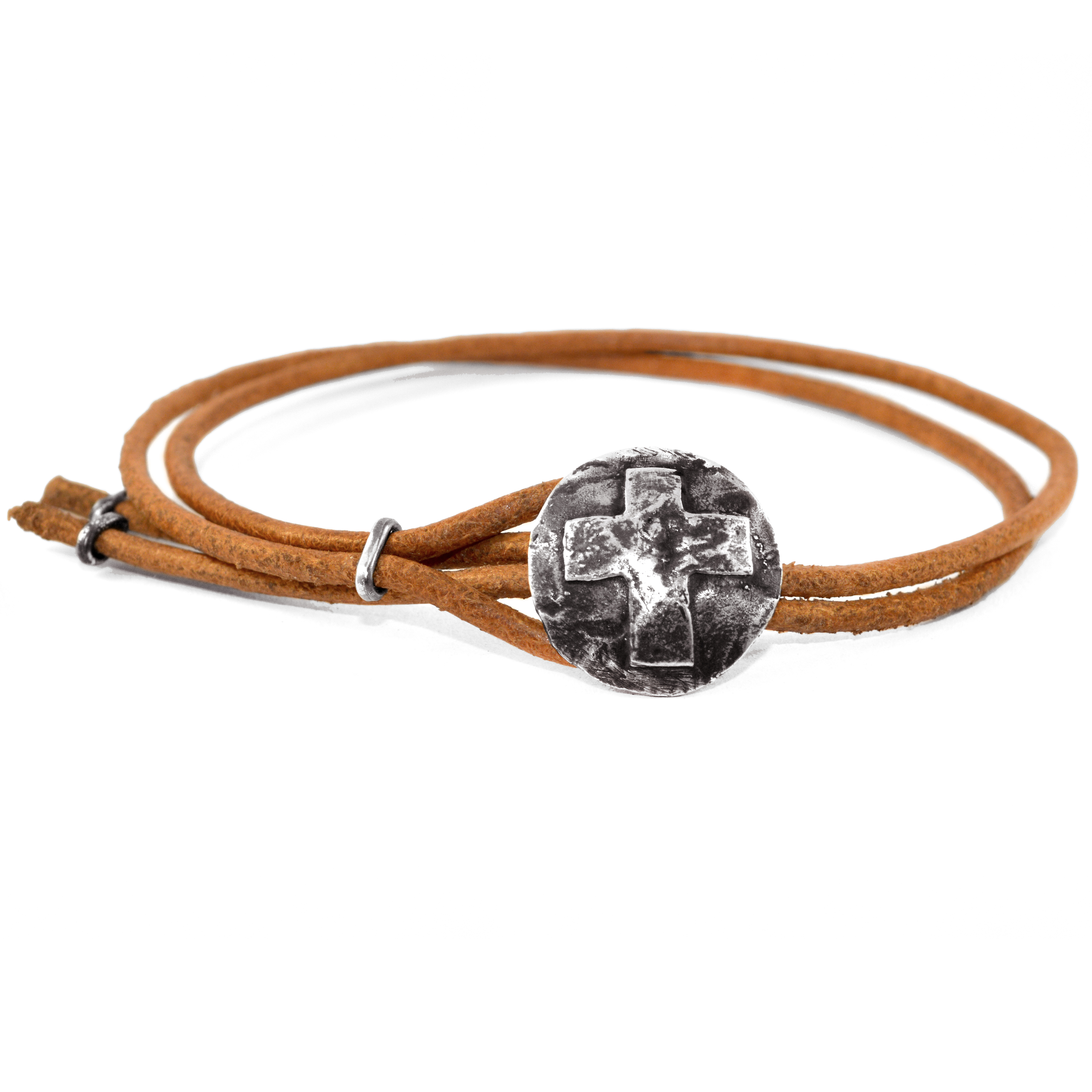 

Кожаный браслет с серебром EJ Joss EJB018-2
