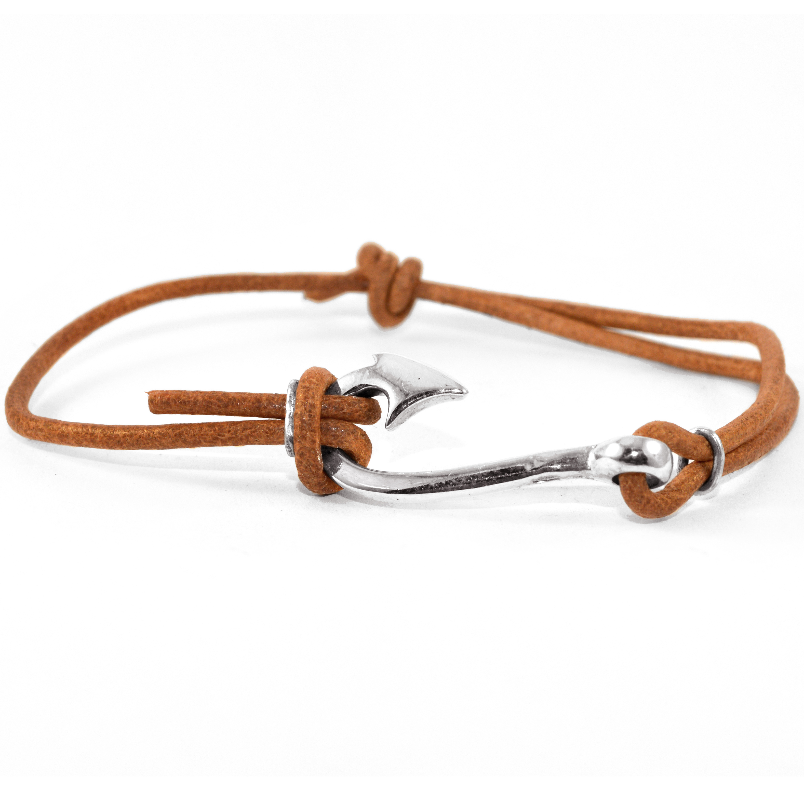 

Кожаный браслет с серебром EJ Haak EJB009-2