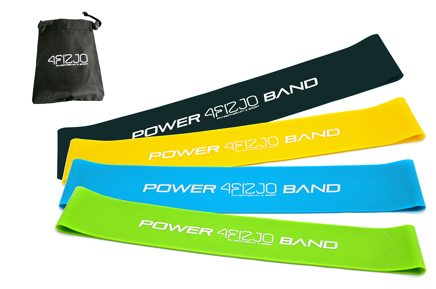 

Резинка для фитнеса и спорта (лента-эспандер) эластичная 4FIZJO Mini Power Band 4 шт 4FJ1042