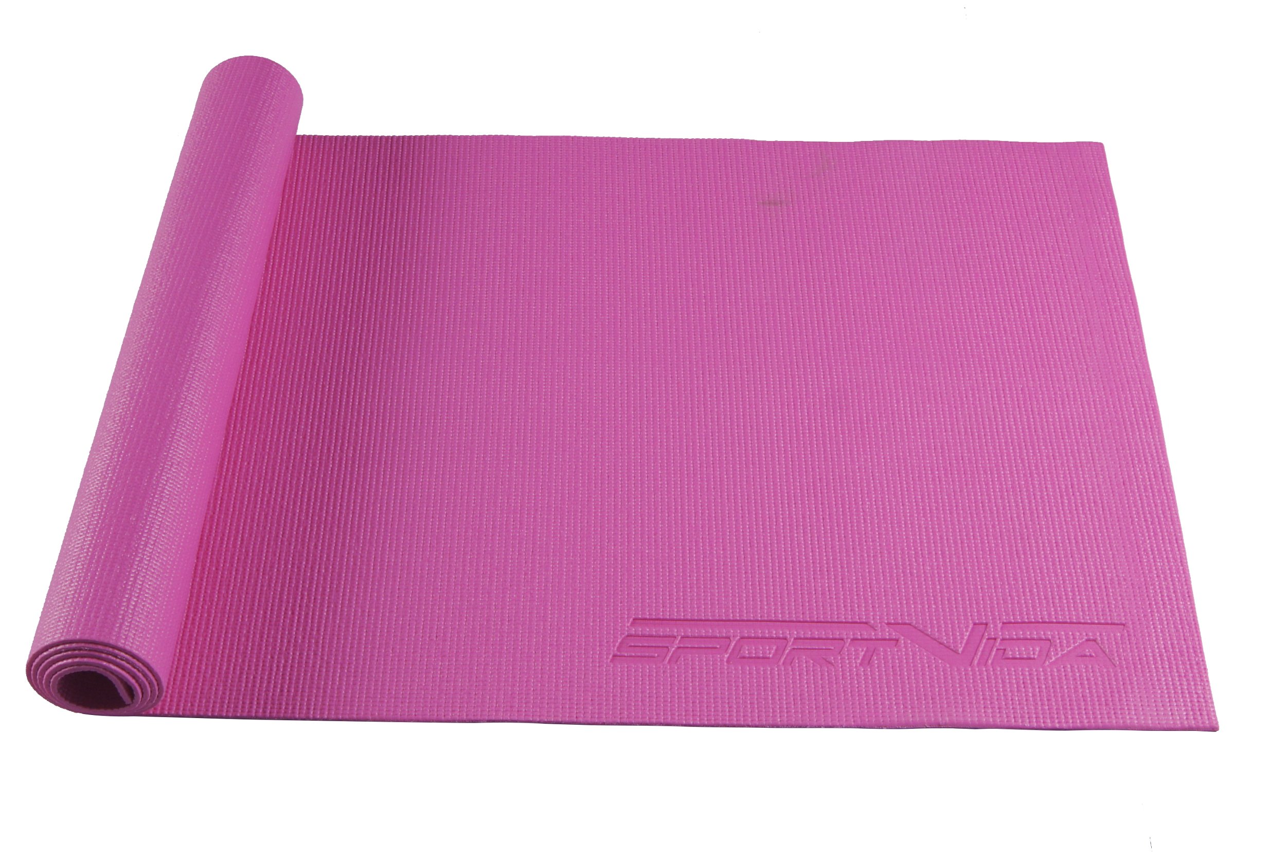 

Коврик (мат) для йоги и фитнеса SportVida PVC 4 мм SV-HK0049 Pink