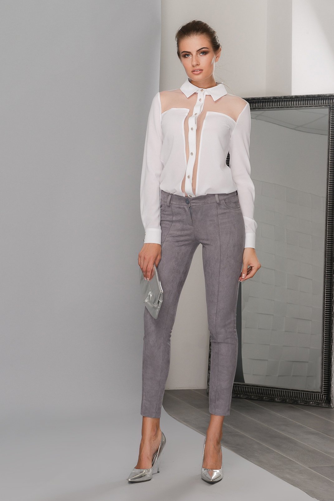 

Брюки BR-4090-4 Pretty Woman S серый