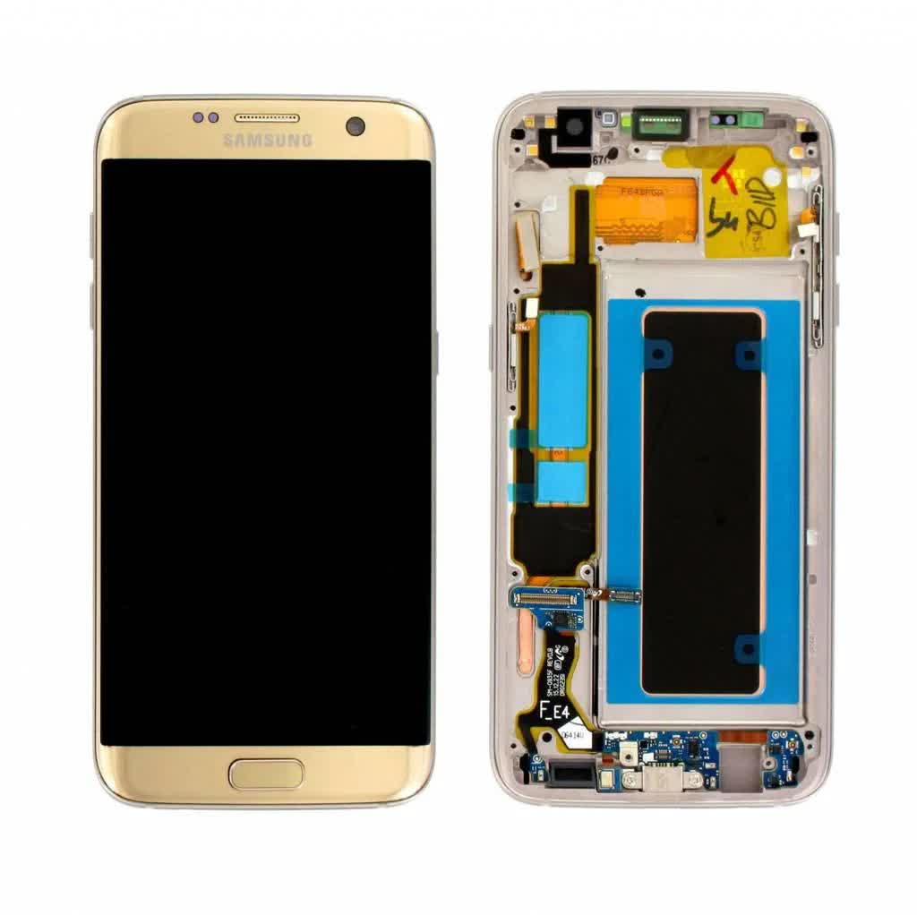 

Дисплей для Samsung S7 Edge G935 Gold GH97 18533C с рамкой Service Original