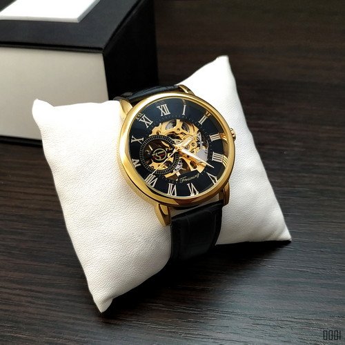 

Мужские наручные часы (8099 Black-Gold-Black) Forsining 45 мм Черный 000018125