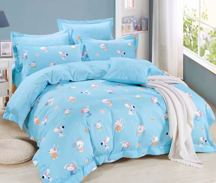 

Постельное белье Четвероногие друзья CottonTwill 147х112 см Голубой 000017250