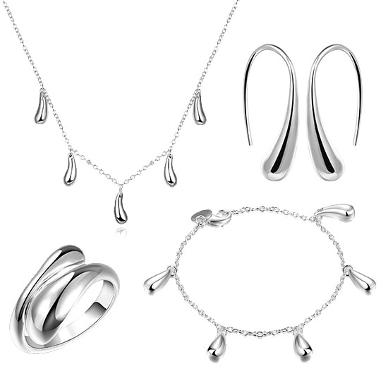 

Комплект YST Серебрянная капель, регулируемый размер