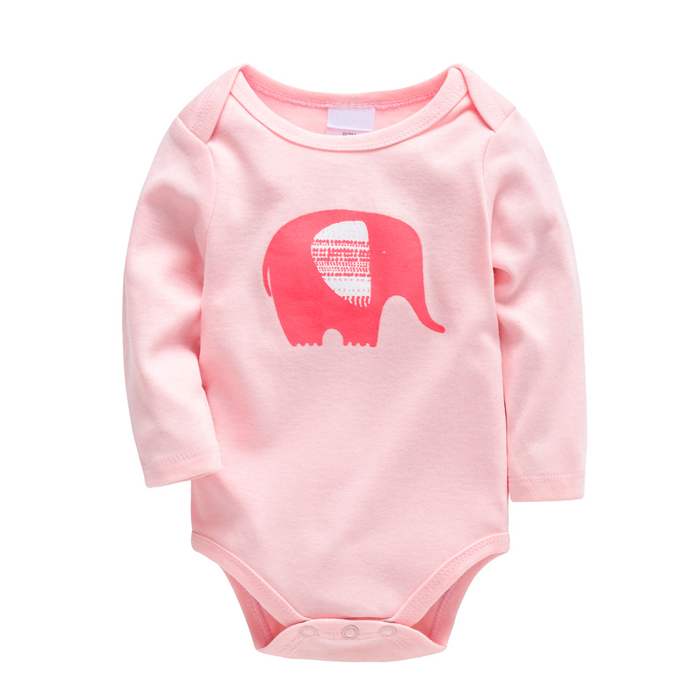 

Боди для девочки с длинным рукавом и изображением слона розовый Elephant Berni Kids (56 / 0-3 мес) Розовый