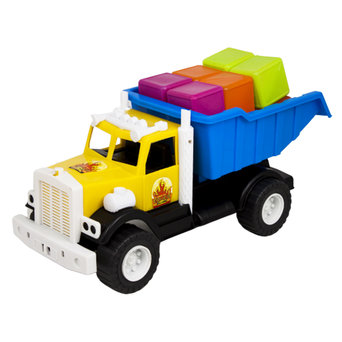 

Грузовик Фарго с кубиками желтый Kinderway (KW-12-010-5) (121440)