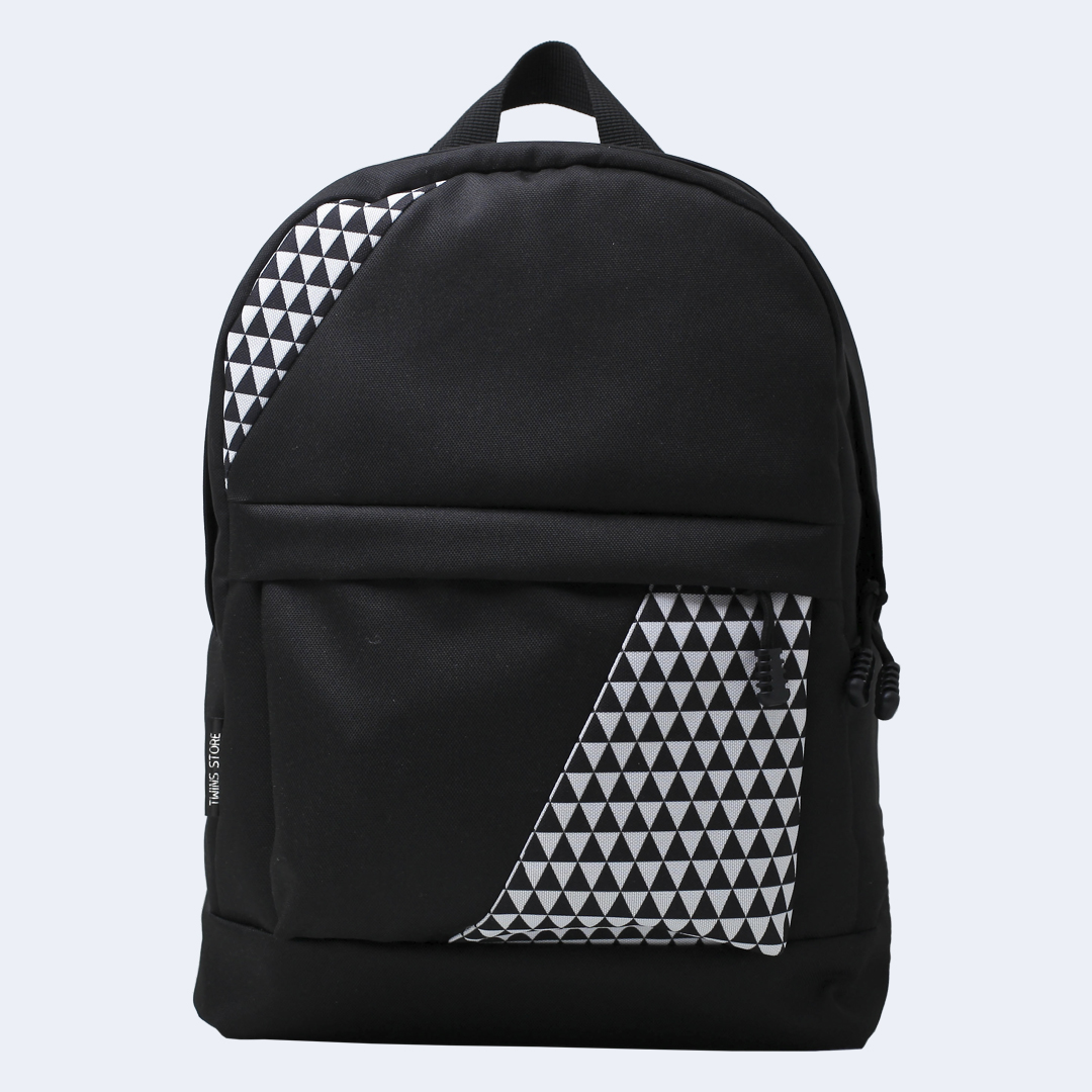 

Рюкзак Twillingar Butik с треугольниками mini черный Р4