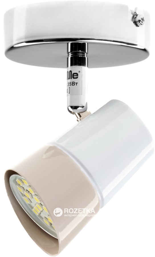 

Светильник спот Brille HTL-184/1 GU10 CH+WH (26-722)