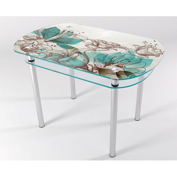 

Стол стеклянный "Jam" Искусство KT-03 100х60 см