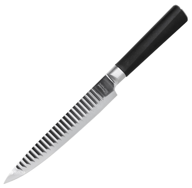 Кухонный нож Rondell Flamberg разделочный 200 мм Black (RD-681)