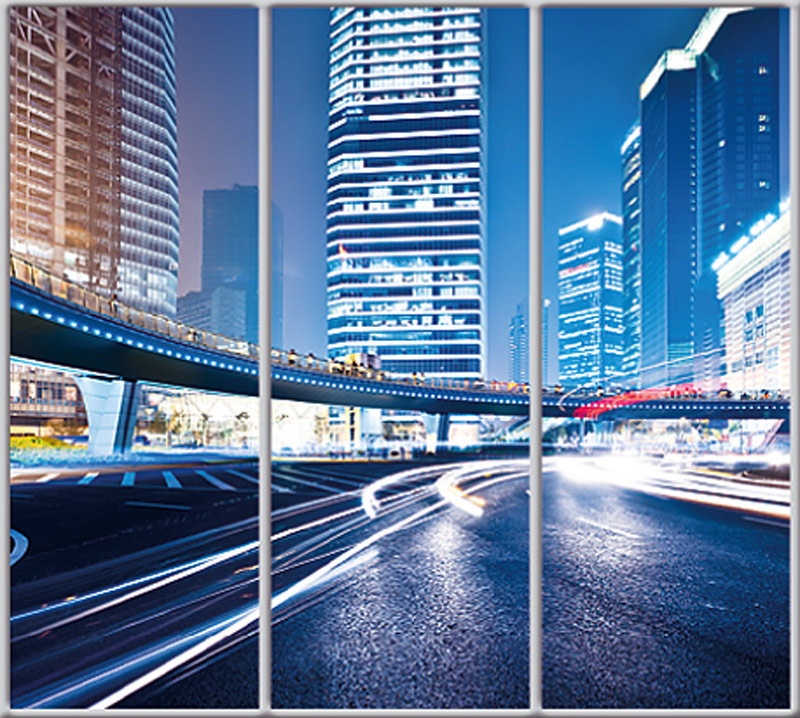 

Шкаф купе Luxe Studio Стандарт-1 Фотопечать Архитектура-121 2100x2200x450 трехдверный