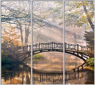 

Шкаф купе Luxe Studio Стандарт-1 Фотопечать Природа-177 2100x2100x450 трехдверный