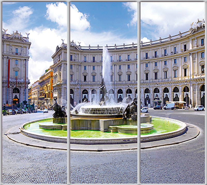 

Шкаф купе Luxe Studio Стандарт-1 Фотопечать Архитектура-127 2100x2100x450 трехдверный