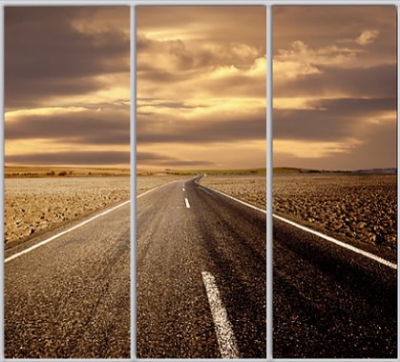 

Шкаф купе Luxe Studio Стандарт-1 Фотопечать Природа-105 2100x2000x450 трехдверный