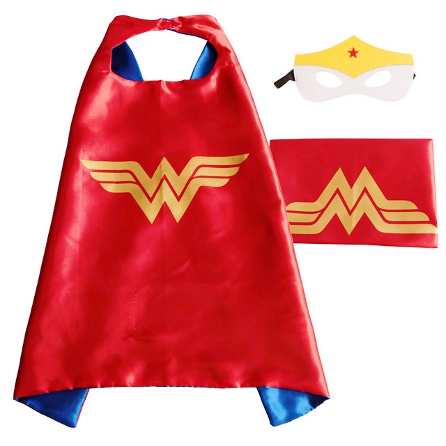 

Карнавальный костюм JustPlay: плащ и маска Чудо-Женщины Wonder Woman для девочки 2-6 лет