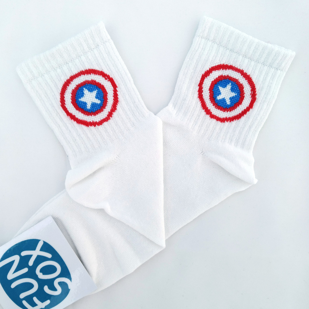 

Носки белые с принтом "Marvel Щит" Flex - 444-26 (2155, Носки белые с принтом "Marvel Щит" Flex 40-44 444-26 (2155)