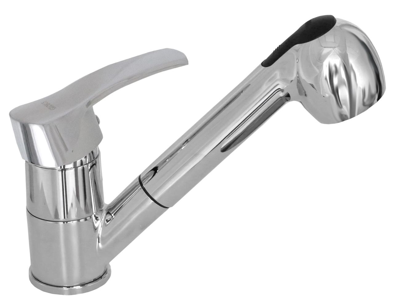 

Смеситель кухонный Globus Lux QUEENSLAND GLQU-0107 с вытяжным носом