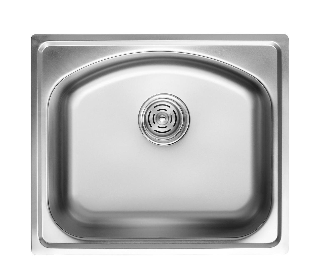 

6108 Мойка Cristal прямоугольная врезная 530x450x190 Satin
