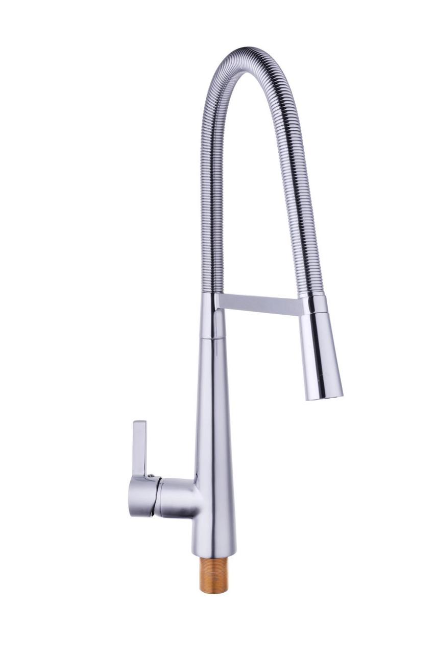 

Смеситель кухонный Globus Lux LAZER GLLR-1032 с пружинным изливом