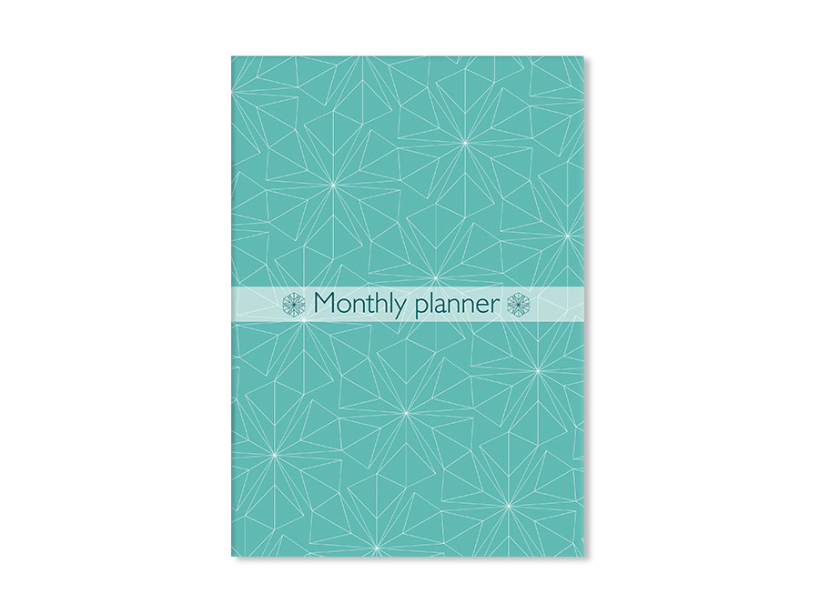 

Зошит-планер недатований Vit Design "Monthly Planner", 15*21 см, Emerald